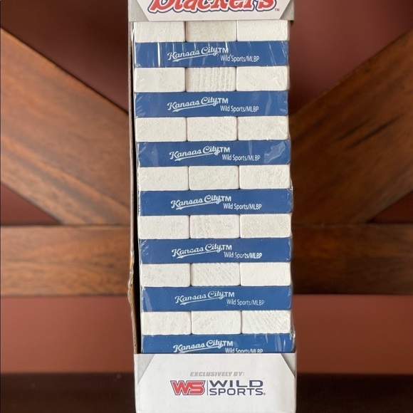 Wild Sports table top stackers Kansas City Royals Jenga style game new - Picture 10 of 11